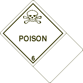 Custom 4" x 6" Poison Class 6 with Description Strip