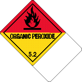 Custom 4" x 6" Organic Peroxide 5.2 Class 5 with Description Strip