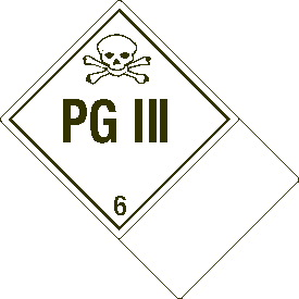 Custom 4" x 6" PGIII Class 6 with Description Strip