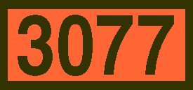 Pre-Numbered 3077 Orange Panel