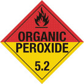 Vinyl Organic Peroxide Class 5.2 Placard