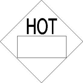 Vinyl Blank HOT Placard