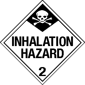 Tag-board Inhalation Hazard Class 2 Placard