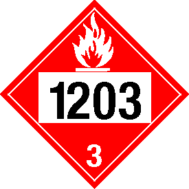 Tag-board 1203 Flammable Class 3 Placard