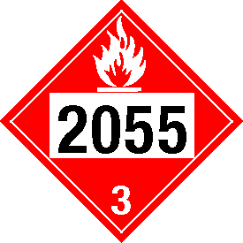 Tag-board 2055 Flammable Class 3 Placard