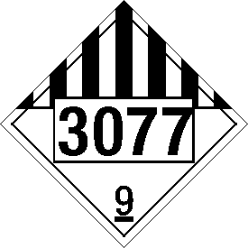 Tag-board 3077 Miscellaneous Class 9 Placard